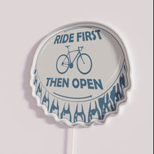 Load image into Gallery viewer, Neon Wall Sign: Cool Ride Open Me Safety Reminder Decor