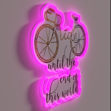 Load image into Gallery viewer, Add a futuristic touch with this colorful ride-on sign