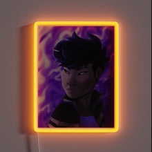 Load image into Gallery viewer, Vibrant RONA brand logo illuminated by vibrant RGB neon lights.