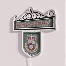Load image into Gallery viewer, Vibrant RGB LED rose and crown pub neon bar decoration
