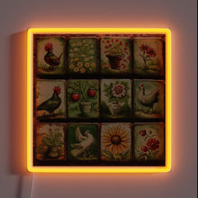 Load image into Gallery viewer, Add vintage flair with this European folk art inspired sign.