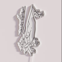 Load image into Gallery viewer, Vintage Floral Whimsy Neon Wall Sign for Boho Lovers Decor