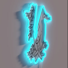 Load image into Gallery viewer, Whimsical rural cottage charm in vibrant colorful glowing letters