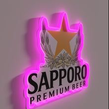 Load image into Gallery viewer, Sapporo City Logo RGB Neon Sign with Modern Electrifying Glow