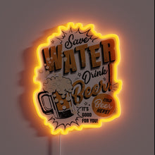Load image into Gallery viewer, Eco-friendly LED Sign Featuring Vibrant Colors to Conserve H2O