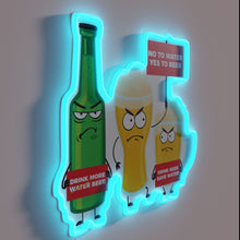 Load image into Gallery viewer, Water Conservation Made Easy with This Beer-Themed Neon Sign