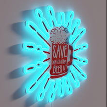 Load image into Gallery viewer, Eclectic RGB LED Sign for Bathroom Wall Decor and Humor