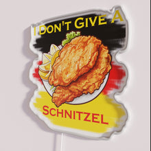Load image into Gallery viewer, Eye-catching retro style Austrian inspired Schnitzel restaurant neon illuminated sign