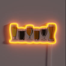 Load image into Gallery viewer, RGB Neon Sign - Bar Decor Beer Selection Display