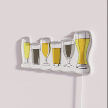 Load image into Gallery viewer, RGB Neon Beer Sign with Customizable Colorful Alphabet Letters Options