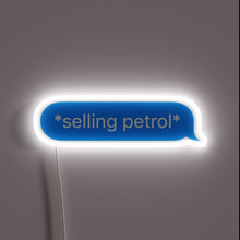 Load image into Gallery viewer, Neon Sign Featuring The 1975's Lyrics 'Living If It's Not'.