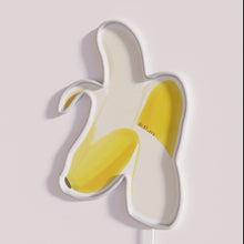 Load image into Gallery viewer, Glowing Neon Illuminated Semi-Realistic Banana Shaped Wall Decor Art