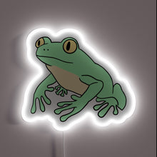 Load image into Gallery viewer, Glowing Neon Sign Featuring A Semi-Realistic Frog Design