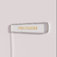 Load image into Gallery viewer, Glowing Semi-Realistic Golden Textured Neon Sign with Priceless RGB Accent