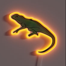Load image into Gallery viewer, Vibrant semi-realistic lizard lights up your space with colorful neon glow.