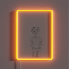 Load image into Gallery viewer, Colorful semi-realistic figurine illuminated by vibrant RGB neon lights