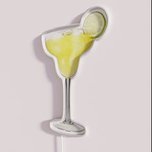 Load image into Gallery viewer, Bright vibrant margarita neon bar decor with colorful rgb lighting