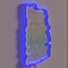 Load image into Gallery viewer, Glowing Serenity Prayer Wall Sign for Mindful Home Decor Inspiration