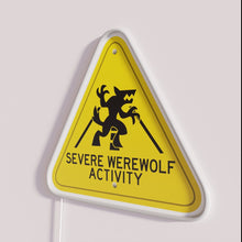 Load image into Gallery viewer, Full Moon Warning Neon Sign with Color Changing RGB LED