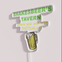 Load image into Gallery viewer, Neon RGB beer tavern lighting decor inspired by Shakespeare's legacy