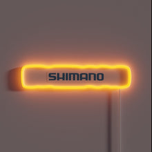Load image into Gallery viewer, Shimano brand RGB neon sign for bicycles and cycling accessories.