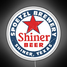 Load image into Gallery viewer, Shiner Beer RGB neon sign white
