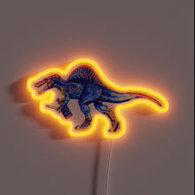 Load image into Gallery viewer, Brilliant glowing art of prehistoric predator lights up any space.