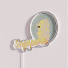 Load image into Gallery viewer, Vibrant Singapore Merlion Iconic LED Neon Sign with Rainbow Color Effects