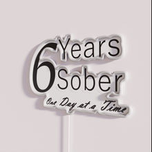 Load image into Gallery viewer, Personalized Neon Sobriety Anniversary Gift for Sober Individual's Recovery Journey