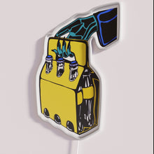 Load image into Gallery viewer, Add vibrant Skelly Boy decor with colorful 6 pack neon lighting.