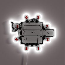 Load image into Gallery viewer, Authentic Small Block Chevy Firing Order Customizable RGB Neon Sign