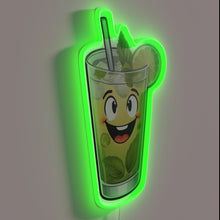 Load image into Gallery viewer, Vibrant Smiling Mojito 1 RGB Neon Bar Sign Decoration
