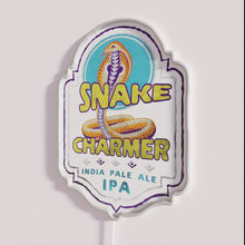 Load image into Gallery viewer, Vintage inspired snake charmer decorative rgb neon sign for room
