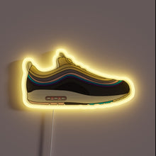 Load image into Gallery viewer, That neon-lit Air Max 1/97 is screaming retro drip with a modern twist. Perfect for the hypebeast wall setup. 💛👟💡