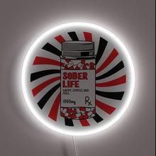 Load image into Gallery viewer, Recovery Support and Motivation with Vibrant Sober Life Colorful Sign