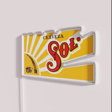 Load image into Gallery viewer, RGB Neon Bar Sign with Vibrant Sol Cerveza Beer Lights