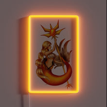 Load image into Gallery viewer, Elegant Solar-Powered RGB Neon Sign with Siren Sound Effect Lighting