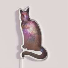 Load image into Gallery viewer, Add futuristic vibe with customizable Space Cat RGB LED neon