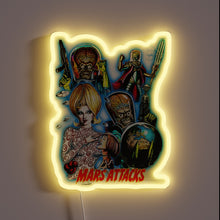 Load image into Gallery viewer, Vintage Mars Attacks Retro Neon Sign Art Decor Collectible Novelty