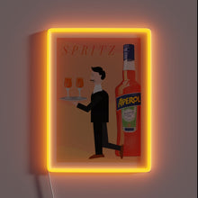 Load image into Gallery viewer, Bright Aperol Spritz Sign Illuminates Your Home Bar's Nightlife Vibes