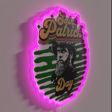 Load image into Gallery viewer, Lucky charm St Patrick's Day Rainbow Neon Sign with LED glow