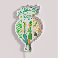 Load image into Gallery viewer, St. Patrick's Day Rainbow LGBTQ+ Love and Celebration Neon Sign