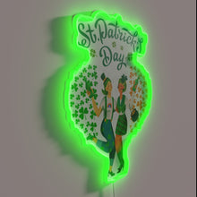 Load image into Gallery viewer, Rainbow Love Shines Brightly in This St. Patrick's Day Home Decor Sign