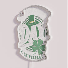 Load image into Gallery viewer, Vintage Retro Style St Patricks Day RGB Neon Wall Sign