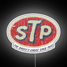 Load image into Gallery viewer, STP Racer s Choice 1954 RGB neon sign white