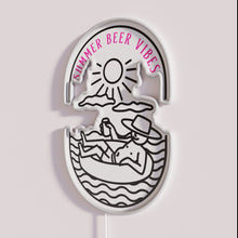 Load image into Gallery viewer, Vibrant summer beer bar ambiance with colorful RGB neon lighting