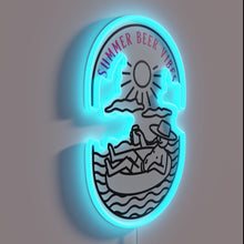 Load image into Gallery viewer, Vibrant summer beer party ambiance with colorful RGB glow lights.