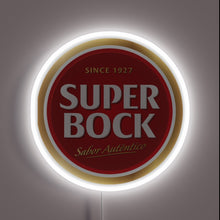 Load image into Gallery viewer, Vibrant Neon Sign Featuring Super Bock Logo Since 1927 Est.