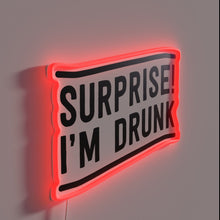 Load image into Gallery viewer, Surprising Roommate Gift: "I'm Drunk" Humorous RGB Neon Bar Sign