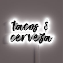 Load image into Gallery viewer, Vibrant Neon Sign for Taco Lovers and Beer Enthusiasts Everywhere
